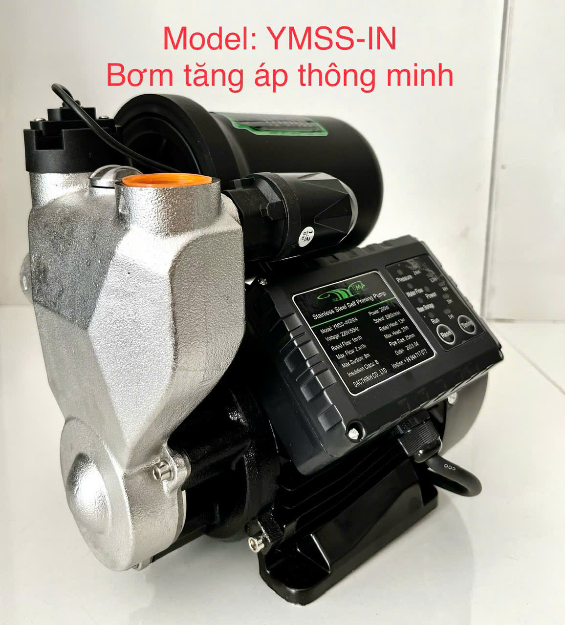 Máy bơm tăng áp thông minh INOX 304 - 800W Yuma