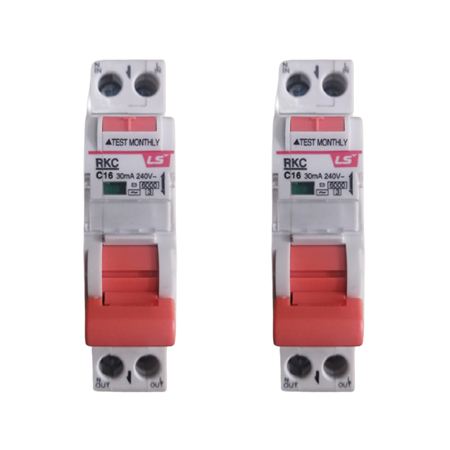 Át tép chống rò + bảo vệ quá tải RCBO 1P+N/6kA - LS